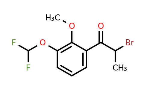 1261553-32-5 | 2-Bromo-2'-methoxy-3'-(difluoromethoxy)propiophenone