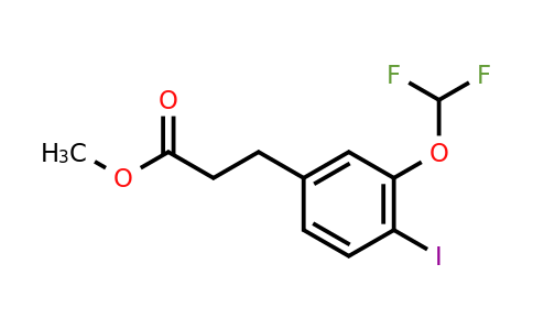 1261553-33-6 | Methyl 3-(3'-(difluoromethoxy)-4'-iodophenyl)propionate
