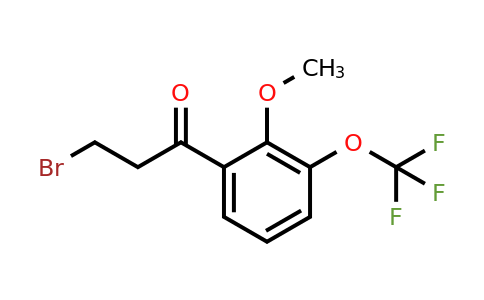 1261553-43-8 | 3-Bromo-2'-methoxy-3'-(trifluoromethoxy)propiophenone