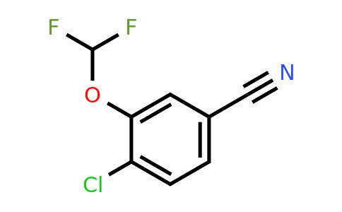 1261554-36-2 | 4-Chloro-3-(difluoromethoxy)benzonitrile