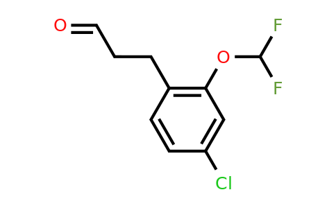 1261554-53-3 | 3-(4'-Chloro-2'-(difluoromethoxy)phenyl)propionaldehyde
