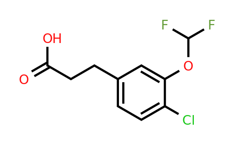 1261554-59-9 | 3-(4'-Chloro-3'-(difluoromethoxy)phenyl)propionic acid