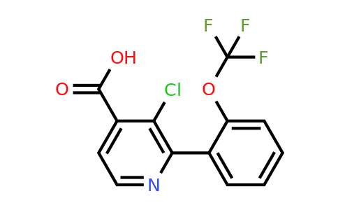 1261555-12-7 | 3-Chloro-2-(2-(trifluoromethoxy)phenyl)isonicotinic acid