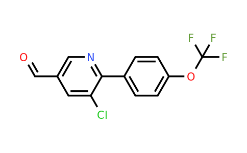 1261555-17-2 | 5-Chloro-6-(4-(trifluoromethoxy)phenyl)nicotinaldehyde