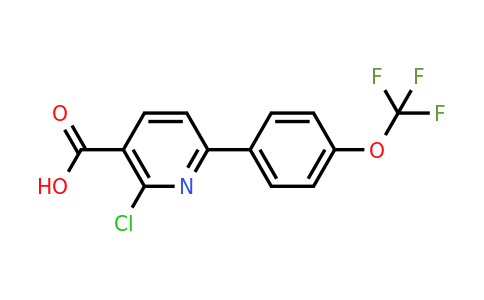 1261555-23-0 | 2-Chloro-6-(4-(trifluoromethoxy)phenyl)nicotinic acid