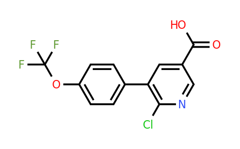 1261555-29-6 | 6-Chloro-5-(4-(trifluoromethoxy)phenyl)nicotinic acid