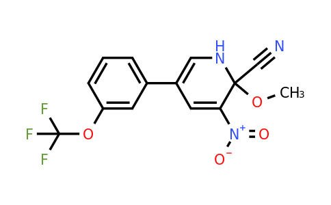 1261555-30-9 | 2-Methoxy-2-Cyano-3-nitro-5-(3-(trifluoromethoxy)phenyl)pyridine