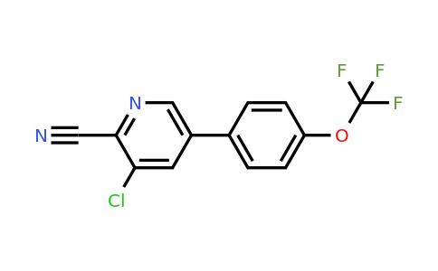 1261555-55-8 | 3-Chloro-5-(4-(trifluoromethoxy)phenyl)picolinonitrile