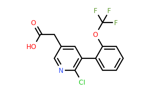 1261555-74-1 | 2-Chloro-3-(2-(trifluoromethoxy)phenyl)pyridine-5-acetic acid