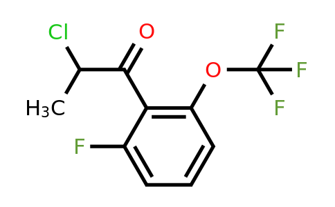 1261556-31-3 | 2-Chloro-2'-fluoro-6'-(trifluoromethoxy)propiophenone