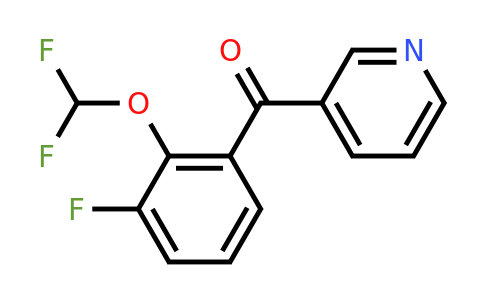 1261556-35-7 | 3-(3-Fluoro-2-(difluoromethoxy)benzoyl)pyridine