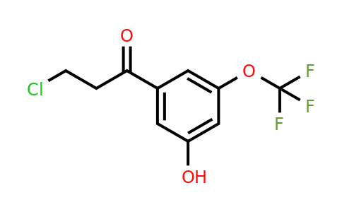 1261556-97-1 | 3-Chloro-3'-hydroxy-5'-(trifluoromethoxy)propiophenone