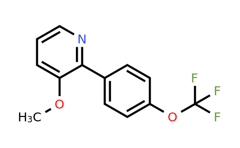 1261557-13-4 | 3-Methoxy-2-(4-(trifluoromethoxy)phenyl)pyridine