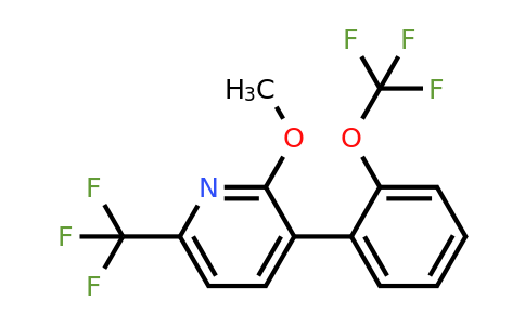 1261557-37-2 | 2-Methoxy-3-(2-(trifluoromethoxy)phenyl)-6-(trifluoromethyl)pyridine