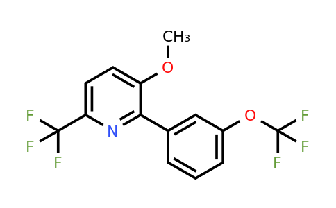 1261557-58-7 | 3-Methoxy-2-(3-(trifluoromethoxy)phenyl)-6-(trifluoromethyl)pyridine
