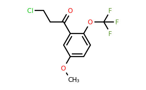 1261557-97-4 | 3-Chloro-5'-methoxy-2'-(trifluoromethoxy)propiophenone