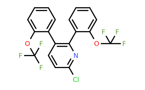 1261558-43-3 | 2,3-Bis(2-(trifluoromethoxy)phenyl)-6-chloropyridine