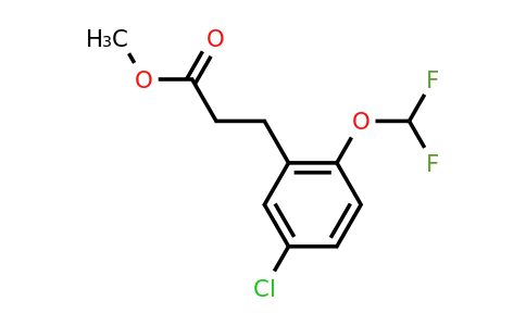 1261559-28-7 | Methyl 3-(5'-chloro-2'-(difluoromethoxy)phenyl)propionate