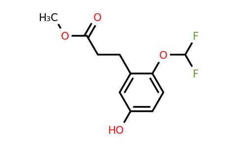 1261560-30-8 | Methyl 3-(2'-(difluoromethoxy)-5'-hydroxyphenyl)propionate