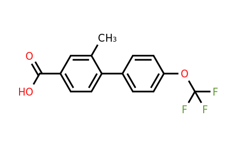 1261560-31-9 | 3-Methyl-4-(4-trifluoromethoxyphenyl)benzoic acid