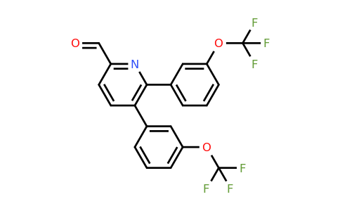 1261560-32-0 | 5,6-Bis(3-(trifluoromethoxy)phenyl)picolinaldehyde