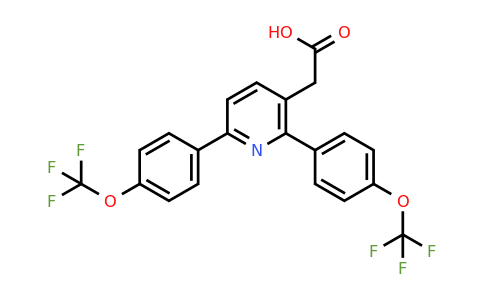 1261560-51-3 | 2,6-Bis(4-(trifluoromethoxy)phenyl)pyridine-3-acetic acid