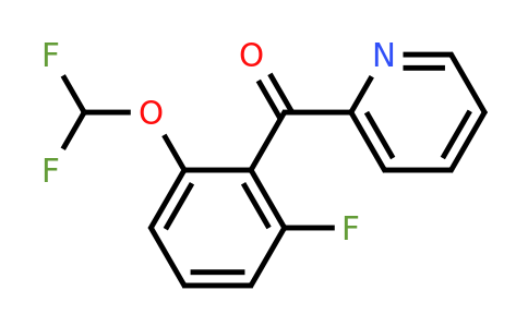 1261563-25-0 | 2-(2-Fluoro-6-(difluoromethoxy)benzoyl)pyridine