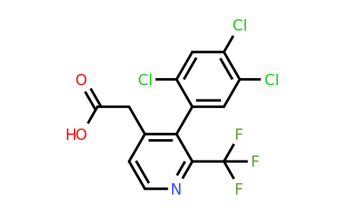 1261565-80-3 | 3-(2,4,5-Trichlorophenyl)-2-(trifluoromethyl)pyridine-4-acetic acid
