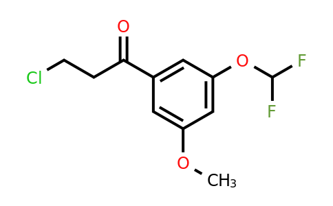 1261566-98-6 | 3-Chloro-3'-(difluoromethoxy)-5'-methoxypropiophenone
