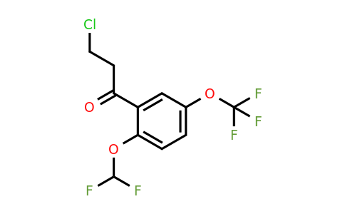 1261567-19-4 | 3-Chloro-2'-(difluoromethoxy)-5'-(trifluoromethoxy)propiophenone