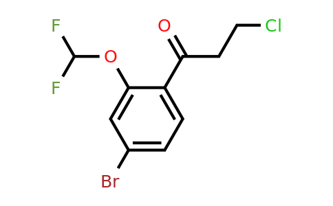 1261567-45-6 | 4'-Bromo-3-chloro-2'-(difluoromethoxy)propiophenone