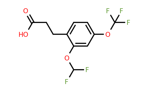 1261568-13-1 | 3-(2'-(Difluoromethoxy)-4'-(trifluoromethoxy)phenyl)propionic acid