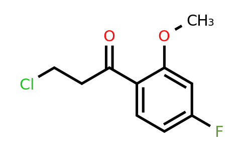 1261568-50-6 | 3-Chloro-4'-fluoro-2'-methoxypropiophenone