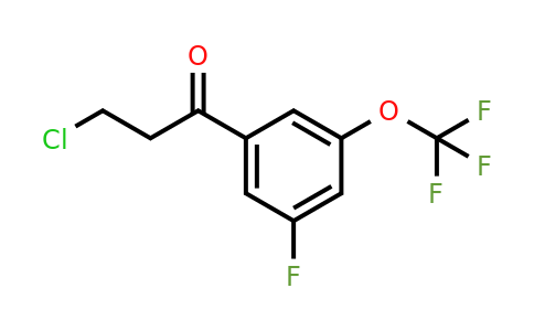 1261568-81-3 | 3-Chloro-3'-fluoro-5'-(trifluoromethoxy)propiophenone