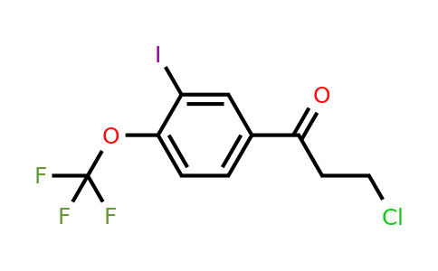 1261570-18-6 | 3-Chloro-3'-iodo-4'-(trifluoromethoxy)propiophenone
