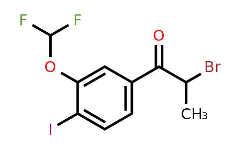 1261571-21-4 | 2-Bromo-4'-iodo-3'-(difluoromethoxy)propiophenone