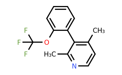 1261571-42-9 | 2,4-Dimethyl-3-(2-(trifluoromethoxy)phenyl)pyridine