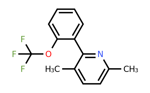 1261571-47-4 | 3,6-Dimethyl-2-(2-(trifluoromethoxy)phenyl)pyridine
