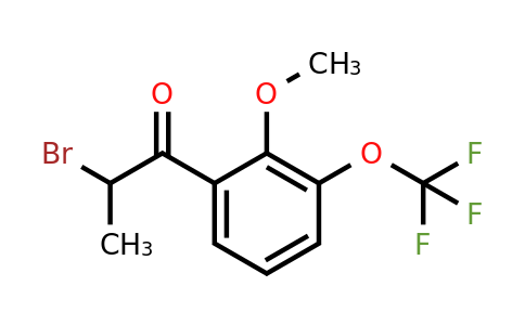 1261572-11-5 | 2-Bromo-2'-methoxy-3'-(trifluoromethoxy)propiophenone