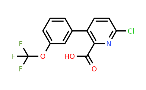1261572-93-3 | 6-Chloro-3-(3-(trifluoromethoxy)phenyl)picolinic acid