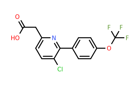 1261573-20-9 | 3-Chloro-2-(4-(trifluoromethoxy)phenyl)pyridine-6-acetic acid