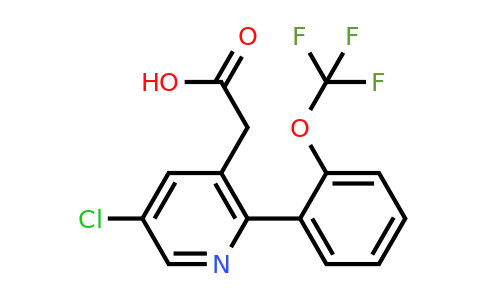 1261573-31-2 | 5-Chloro-2-(2-(trifluoromethoxy)phenyl)pyridine-3-acetic acid