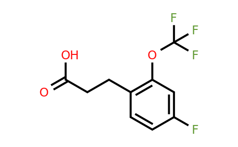 1261573-33-4 | 3-(4'-Fluoro-2'-(trifluoromethoxy)phenyl)propionic acid