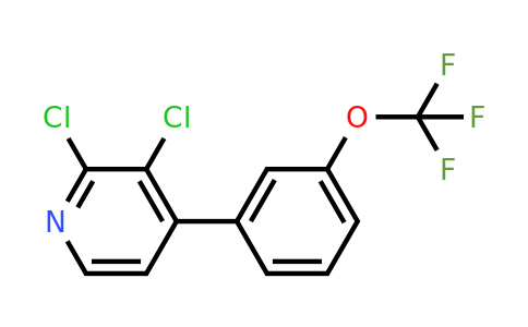 1261573-89-0 | 2,3-Dichloro-4-(3-(trifluoromethoxy)phenyl)pyridine
