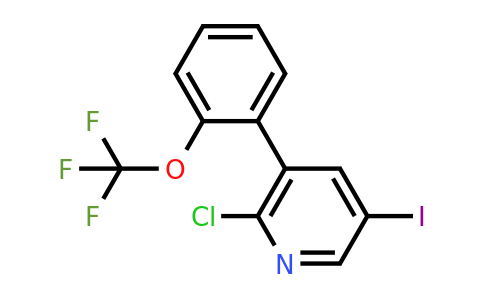 1261574-22-4 | 2-Chloro-5-iodo-3-(2-(trifluoromethoxy)phenyl)pyridine