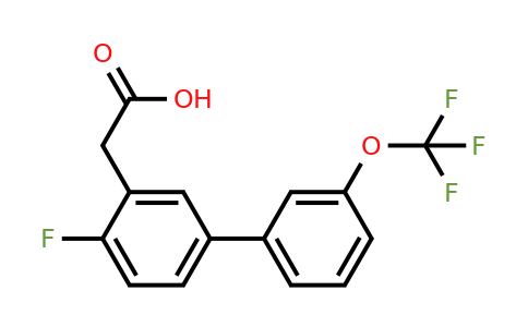 1261575-17-0 | 4-Fluoro-3'-(trifluoromethoxy)biphenyl-3-acetic acid