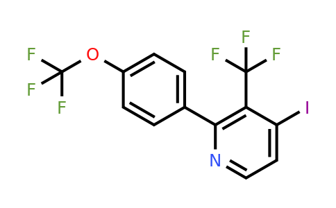 1261576-95-7 | 4-Iodo-2-(4-(trifluoromethoxy)phenyl)-3-(trifluoromethyl)pyridine