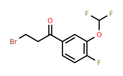 1261579-95-6 | 3-Bromo-3'-(difluoromethoxy)-4'-fluoropropiophenone