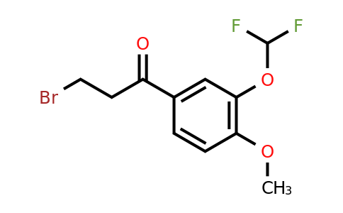 1261580-03-3 | 3-Bromo-3'-(difluoromethoxy)-4'-methoxypropiophenone