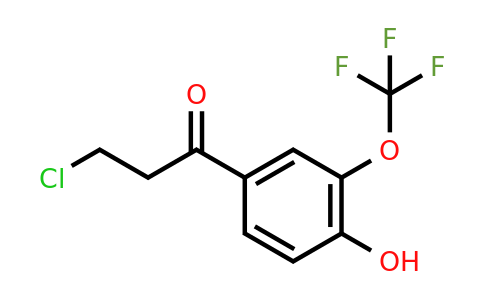 1261580-60-2 | 3-Chloro-4'-hydroxy-3'-(trifluoromethoxy)propiophenone